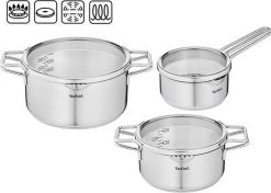 Tefal Nordica Pannenset 3 Delig - Steelpan Ø 16 Cm & Kookpan Ø 20 + Ø 24 Cm -Aanbiedingen Tefal Winkel 1200x853 1