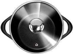 Smile - 8 Delige Pannenset - Antiaanbaklaag - Vaatwasser Bestendig - Geschikt Voor Iedere Kookplaat - MGK-18 - Zwart -Aanbiedingen Tefal Winkel 1200x889 2