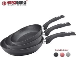 Herzberg HG-FP3: 3-Delige Koekenpan Van Gesmeed Aluminium 20/24/28 - ZILVER -Aanbiedingen Tefal Winkel 1200x898 5