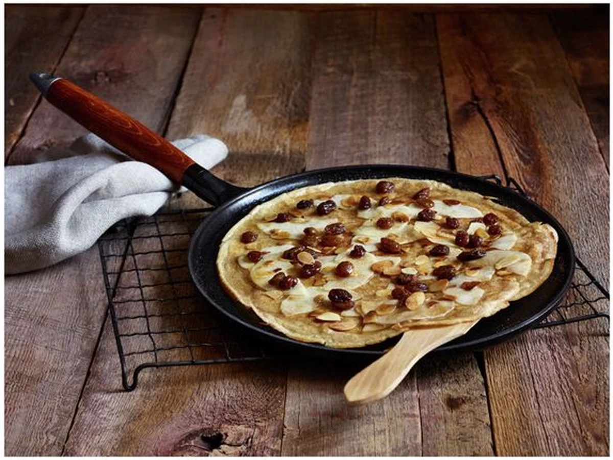 Staub Flensjespan - Houten Steel - 28 Cm - Zwart 6 Staub Flensjespan - Houten Steel - 28 Cm - Zwart - Afbeelding 6