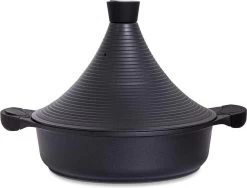 Aluminium Tajine Agadir- Matt Black Geschikt Ook Voor Inductie