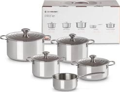 LE CREUSET - RVS Plus - Pannenset 5-delig -Aanbiedingen Tefal Winkel 1200x915 1