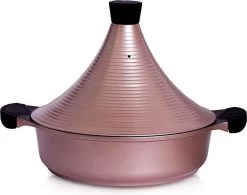 Aluminium Tajine Agadir-geschikt Kleur Rose Gold - Ook Voor Inductie