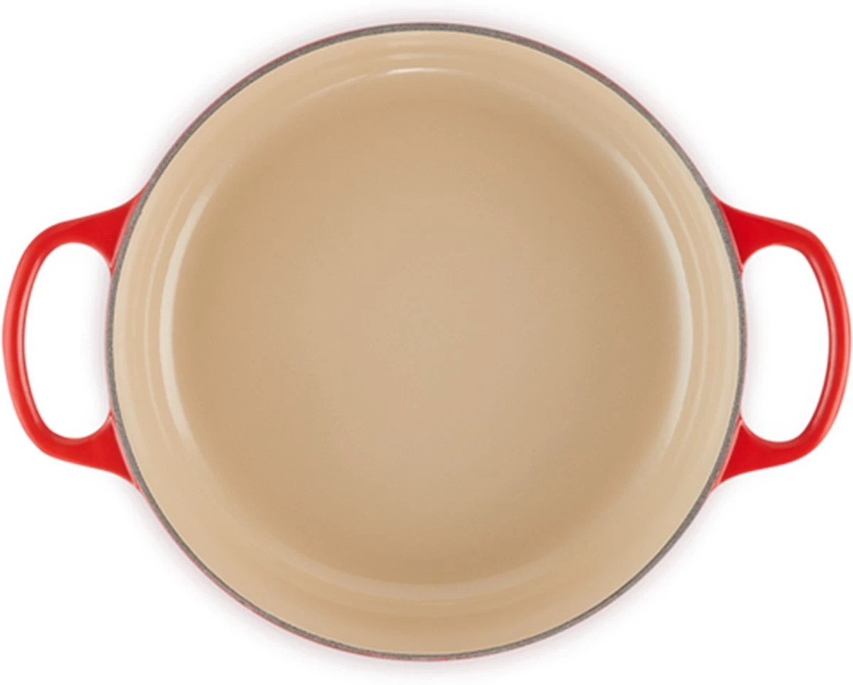 Le Creuset - Gietijzeren - Lage Braadpan - 24cm - Kersenrood 15 Le Creuset - Gietijzeren - Lage Braadpan - 24cm - Kersenrood - Afbeelding 15