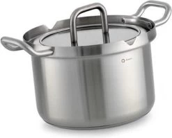 BK-Q-Linair Master Glas Kookpan 18 Cm - RVS - Glazen Deksel - Veilig Afgietsysteem - Inductie -Aanbiedingen Tefal Winkel 1200x967