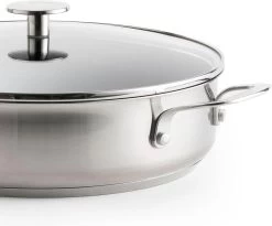 KitchenAid Stainless Steel Hapjespan Met Glazen Deksel ø28cm - RVS - Inductie - Anti-aanbak -Aanbiedingen Tefal Winkel 1200x995 3