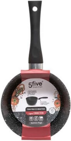 5Five - Steelpan/sauspan - Alle Kookplaten Geschikt - Zwart - D16 Cm -Aanbiedingen Tefal Winkel 604x1200