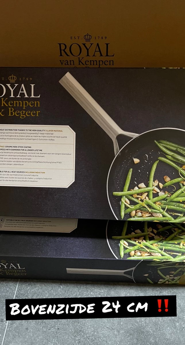 Royal Van Kempen En Begeer - Koekenpan - 24 Cm 2 Royal Van Kempen En Begeer - Koekenpan - 24 Cm - Afbeelding 2