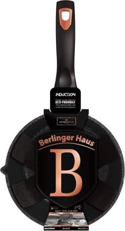 Berlinger Haus 1637 - Steelpan - Sauspan - 16 Cm - Black Rose Collection -Aanbiedingen Tefal Winkel 648x1200