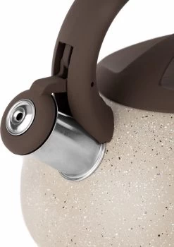 Florina Lava Fluitketel RVS Met Steen Coating 2,5L Voor Alle Warmtebronnen - Waterketel - Waterkoker - Cool Touch Handvat - Bruin / Beige -Aanbiedingen Tefal Winkel 848x1200 10