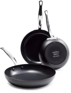 GreenPan Barcelona Infinity Pro Koekenpannenset - 3-delig - Zwart - Inductie - PFAS-vrij -Aanbiedingen Tefal Winkel 916x1200